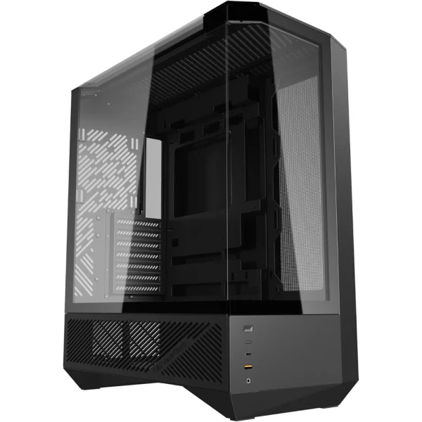 darkFlash DY460 ATX Full-Tower PC Gaming Case - Black