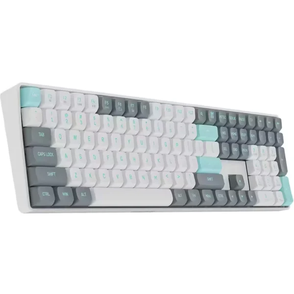 darkFlash GD110 Dual-Mode, Hot-Swappable, Anti-Ghosting, USB Type-C/2.4G, Mechanical Keyboard, Red Switches - Jasmine