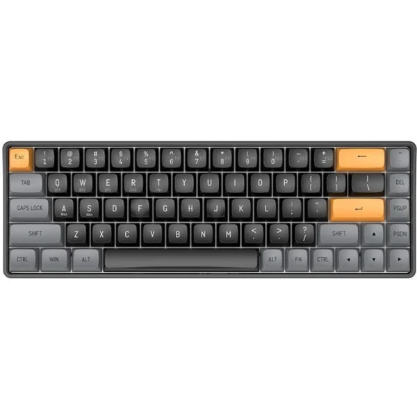 darkFlash GD68 Tri-Mode, Hot-Swappable, Anti-Ghosting, USB Type-C, Mechanical Keyboard - Brown Sugar