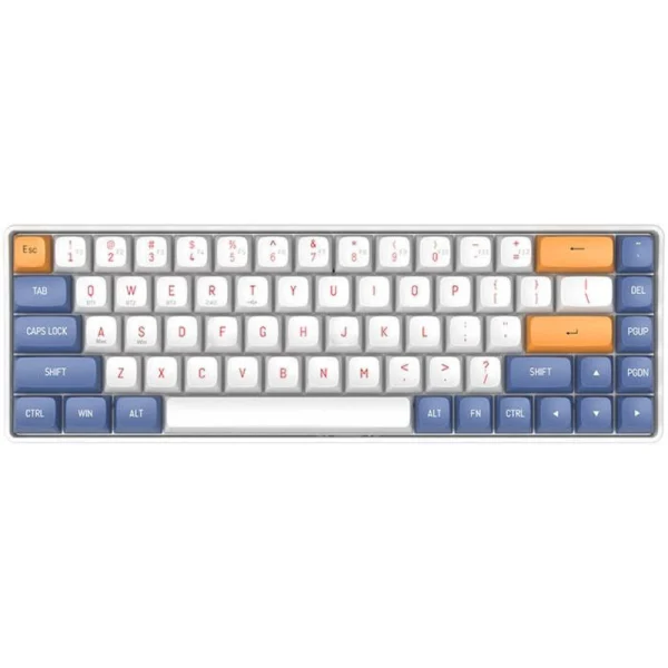 darkFlash GD68 Tri-Mode, Hot-Swappable, Anti-Ghosting, USB Type-C, Mechanical Keyboard - Starry Blue