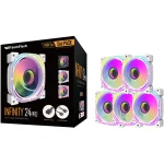 darkFlash INF 24 Pro PWM ARGB 5-in-1 Cooling Fan Kit - White