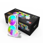 darkFlash Radiant DC 240 AIO Liquid CPU Cooler, 240mm - White - Image 7