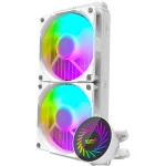 darkFlash Radiant DCS 240 AIO Liquid CPU Cooler, 240mm - White - Image 2