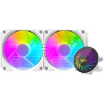 darkFlash Radiant DCS 240 AIO Liquid CPU Cooler, 240mm - White - Image 3