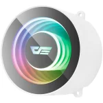 darkFlash Twister DX360 AIO Liquid CPU Cooler, 360mm - White - Image 3