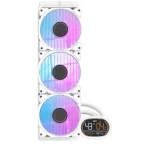 darkFlash Wave DH360D AIO Liquid CPU Cooler, 360mm - White - Image 4