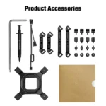 DeepCool AK620 Digital Display CPU Air Cooler, 6 Copper Heat-Pipes Dual Tower with 120mm PWM 1850RPM 68.99CFM Each for Intel - Black - Image 3