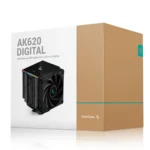 DeepCool AK620 Digital Display CPU Air Cooler, 6 Copper Heat-Pipes Dual Tower with 120mm PWM 1850RPM 68.99CFM Each for Intel - Black - Image 4