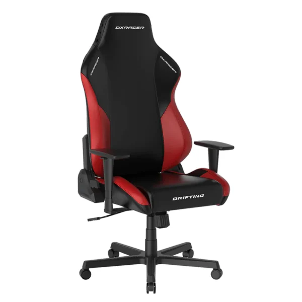 DXRacer Drifting Series Gaming Chair (EPU Leatherette/Size L), w/ Headrest and Lumbar Pillow - Black/Red - GC/LDC23LTA/NR