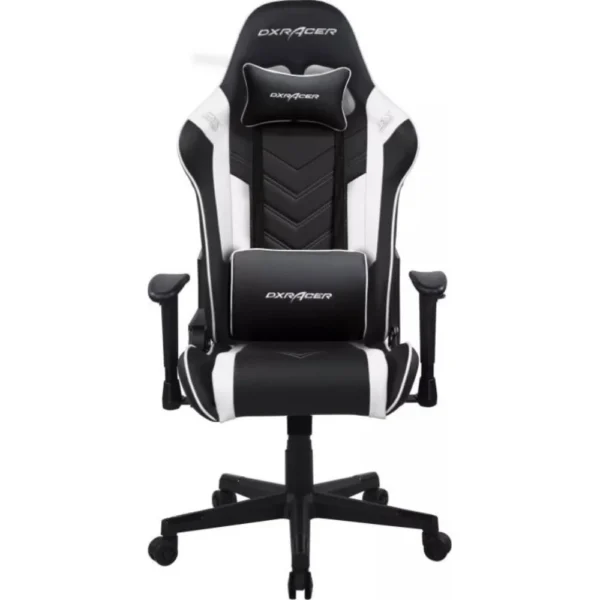 DXRacer Prince P132 Series Gaming Chair - Black/White - GC-P132-NW-F2-158