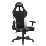DXRacer Prince Series Gaming Chair (PVC Synthetic Leather/Size L) - Black/White - GC/LPF24LTC/NW