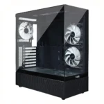 EASE EC123B Tempered Glass Gaming Case - Black