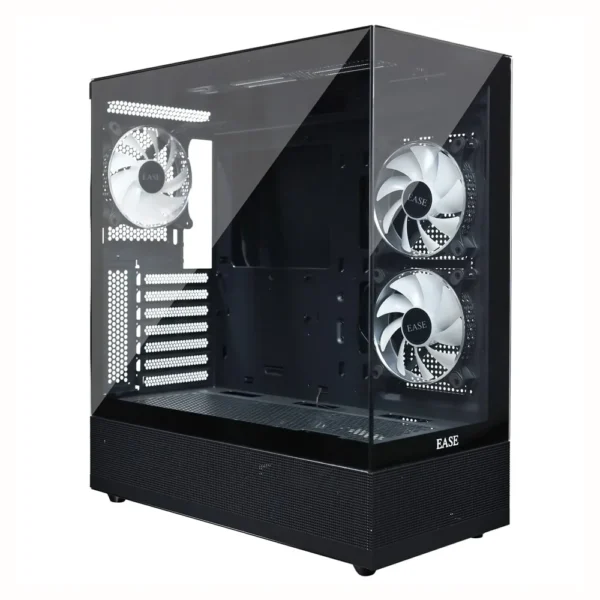 EASE EC123B Tempered Glass Gaming Case - Black