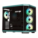 EASE EC124B Pro Tempered Glass Gaming Case - 4 ARGB Fans Pre-Installed - Image 3