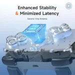 EasySMX X05 Wireless Controller for PC/Android/Steam Deck - Bluetooth Controller Gamepad with Hall Effect Joysticks and Trigger, Turbo, Rumble Vibration and RGB Lighting - Black - Image 6