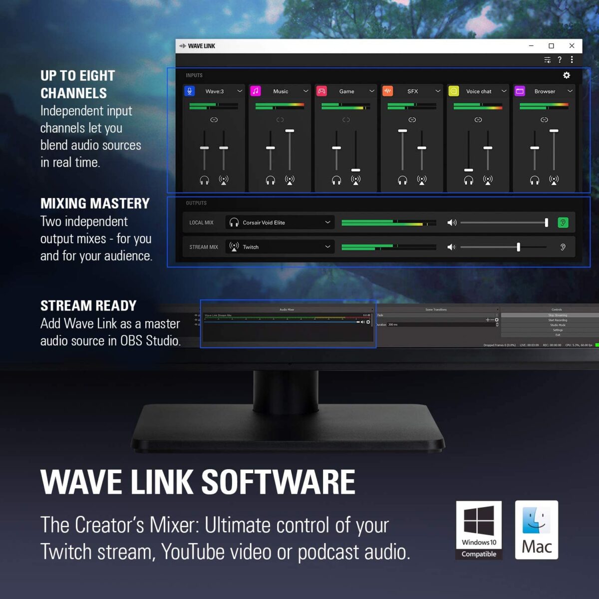 Corsair Elgato Wave: 3 – USB Condenser Microphone and Digital Mixer - Image 5