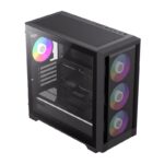 GAMEMAX DEFENDER MESH Micro-ATX GAMING PC CASE - 4 ARGB Fans Pre-Installed - Image 3