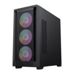 GAMEMAX DEFENDER MESH Micro-ATX GAMING PC CASE - 4 ARGB Fans Pre-Installed - Image 10
