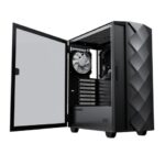 GameMax Diamond COC ARGB Mid-Tower PC Gaming Case, ATX, 3 Pin AURA Male & Female Connectors, Built In ARGB LED Strip, 1 x 120mm ARGB Fan Included, Water-Cooling Ready - Black - Image 2