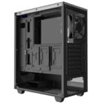 GameMax Diamond COC ARGB Mid-Tower PC Gaming Case, ATX, 3 Pin AURA Male & Female Connectors, Built In ARGB LED Strip, 1 x 120mm ARGB Fan Included, Water-Cooling Ready - White - Image 6