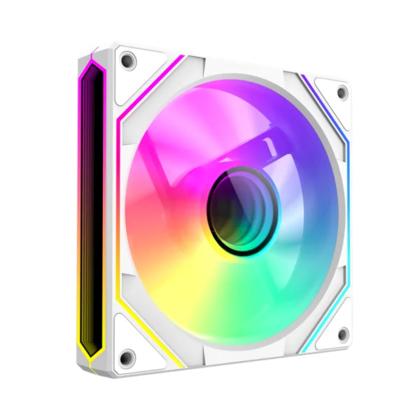 GAMEMAX FN12A-S8I-RW 120mm ARGB Reverse Blade Case Fan - White
