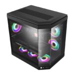 GameMax HYPE Premium Mid-Tower ATX PC case - Black - 3 ARGB Fans Pre-Installed - Image 2