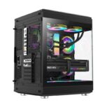 GameMax HYPE Premium Mid-Tower ATX PC case - Black - 3 ARGB Fans Pre-Installed - Image 5