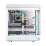 GameMax HYPE Premium Mid-Tower ATX PC Case - White - 3 ARGB Fans Pre-Installed - Image 5