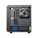 Gamemax Precision E-ATX Gaming Case T-Shape Targeted Air Duct Active Cooling System With Dual ARGB Strip - Black - Image 2
