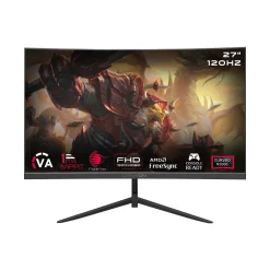 GAMEON GOC27F120VA Pro Series 27in FHD 120Hz VA Curved Gaming Monitor, MPRT 1ms, HDMI 2.1, 3000R, 16:9, Supports PS5