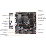 GIGABYTE B760M DS3H AX (LGA 1700 mATX DDR5 USB 3.2 Gen 2 Type-C) Motherboard - Image 6