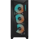 GIGABYTE C301 GLASS E-ATX Mid Tower PC Gaming Case, Tempered Glass, USB Type-C, 4x ARGB Fans Pre-Installed - Black - Image 3