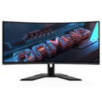 Gigabyte G34WQCP-EK WQHD 180Hz 34in VA Curved Gaming Monitor, 1500R, 1ms (MPRT), VESA Display HDR400, Adaptive-Sync/FreeSync Premium, 2x HDMI 2.0/2x Displayport 1.4