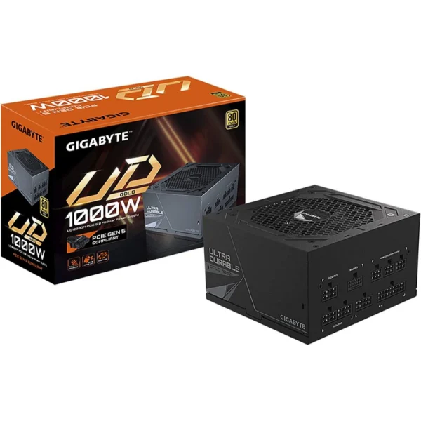 Gigabyte GP-UD1000GM PG5 (rev. 1.0) 1000W 80 Plus Gold Certified Fully Modular Power Supply, Support Gen 5.0