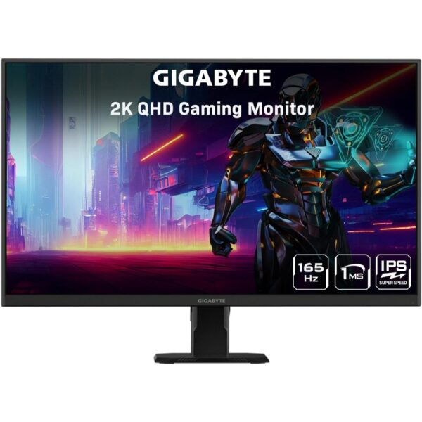 GIGABYTE GS27Q 27in 165Hz 1440P Gaming Monitor, 2560 x 1440 SS IPS Display, 1ms (MPRT) Response Time, HDR Ready, FreeSync Premium, 1x Display Port 1.4, 2X HDMI 2.0