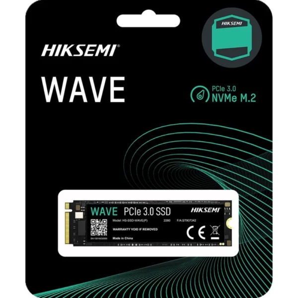 Hiksemi WAVE(P) Consumer M.2 2280 PCIe 3.0 NVMe SSD 3D NAND up to 2500MB/s - 512GB