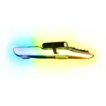 HYTE Keeb TKL - Modern Human Interface - Customizable Tenkeyless Wired Crystal Bubble RGB Gasket Mounted Mechanical Keyboard - Fluffy Lavender Linear Switches - Crystal/Black - Image 3