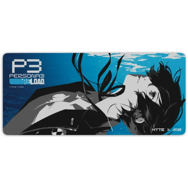 HYTE x ATLUS P3 Reload Protagonist 2 Silky Smooth Desk Pad, Persona 3 Reload Desk Pad Collection Series, 900 x 400 mm, 28 SPI
