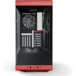 HYTE Y40 Modern Aesthetic Panoramic Tempered Glass Mid-Tower ATX Computer Gaming Case with PCIE 4.0 Riser Cable Included - Black Cherry - Image 2