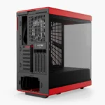HYTE Y40 Modern Aesthetic Panoramic Tempered Glass Mid-Tower ATX Computer Gaming Case with PCIE 4.0 Riser Cable Included - Black Cherry - Image 4