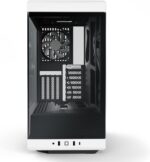 HYTE Y40 Modern Aesthetic Panoramic Tempered Glass Mid-Tower ATX Computer Gaming Case with PCIE 4.0 Riser Cable Included - Panda - Image 2