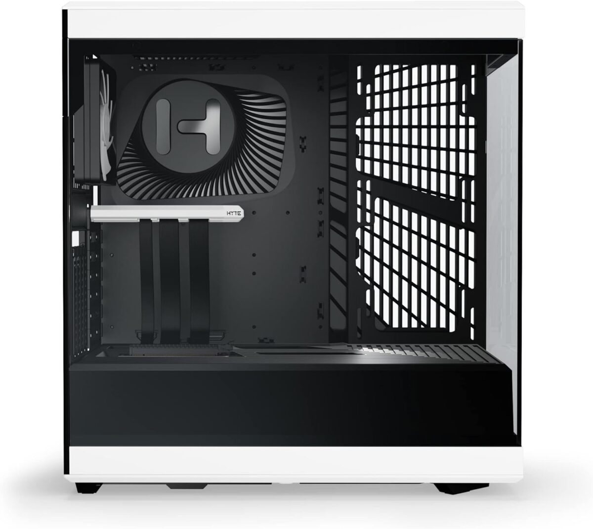HYTE Y40 Modern Aesthetic Panoramic Tempered Glass Mid-Tower ATX Computer Gaming Case with PCIE 4.0 Riser Cable Included - Panda - Image 3