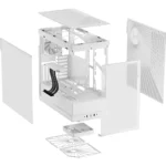 HYTE Y40 Modern Aesthetic Panoramic Tempered Glass Mid-Tower ATX Computer Gaming Case with PCIE 4.0 Riser Cable Included - Snow White - Image 3