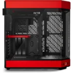HYTE Y60 Modern Aesthetic Dual Chamber Panoramic Tempered Glass Mid-Tower ATX Computer Gaming Case with PCIE 4.0 Riser Cable Included, Black Cherry - Image 4