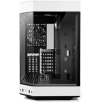 HYTE Y60 Modern Aesthetic Dual Chamber Panoramic Tempered Glass Mid-Tower ATX Computer Gaming Case with PCIE 4.0 Riser Cable Included, Panda - Image 2