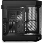 HYTE Y60 Modern Aesthetic Dual Chamber Panoramic Tempered Glass Mid-Tower ATX Computer Gaming Case with PCIE 4.0 Riser Cable Included, Pitch Black - Image 4