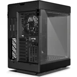 HYTE Y60 Modern Aesthetic Dual Chamber Panoramic Tempered Glass Mid-Tower ATX Computer Gaming Case with PCIE 4.0 Riser Cable Included, Pitch Black - Image 5