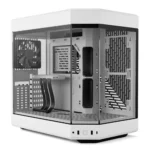 HYTE Y60 Modern Aesthetic Dual Chamber Panoramic Tempered Glass Mid-Tower ATX Computer Gaming Case with PCIE 4.0 Riser Cable Included, Snow White
