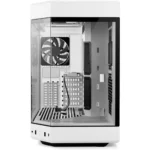 HYTE Y60 Modern Aesthetic Dual Chamber Panoramic Tempered Glass Mid-Tower ATX Computer Gaming Case with PCIE 4.0 Riser Cable Included, Snow White - Image 2