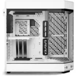 HYTE Y60 Modern Aesthetic Dual Chamber Panoramic Tempered Glass Mid-Tower ATX Computer Gaming Case with PCIE 4.0 Riser Cable Included, Snow White - Image 3